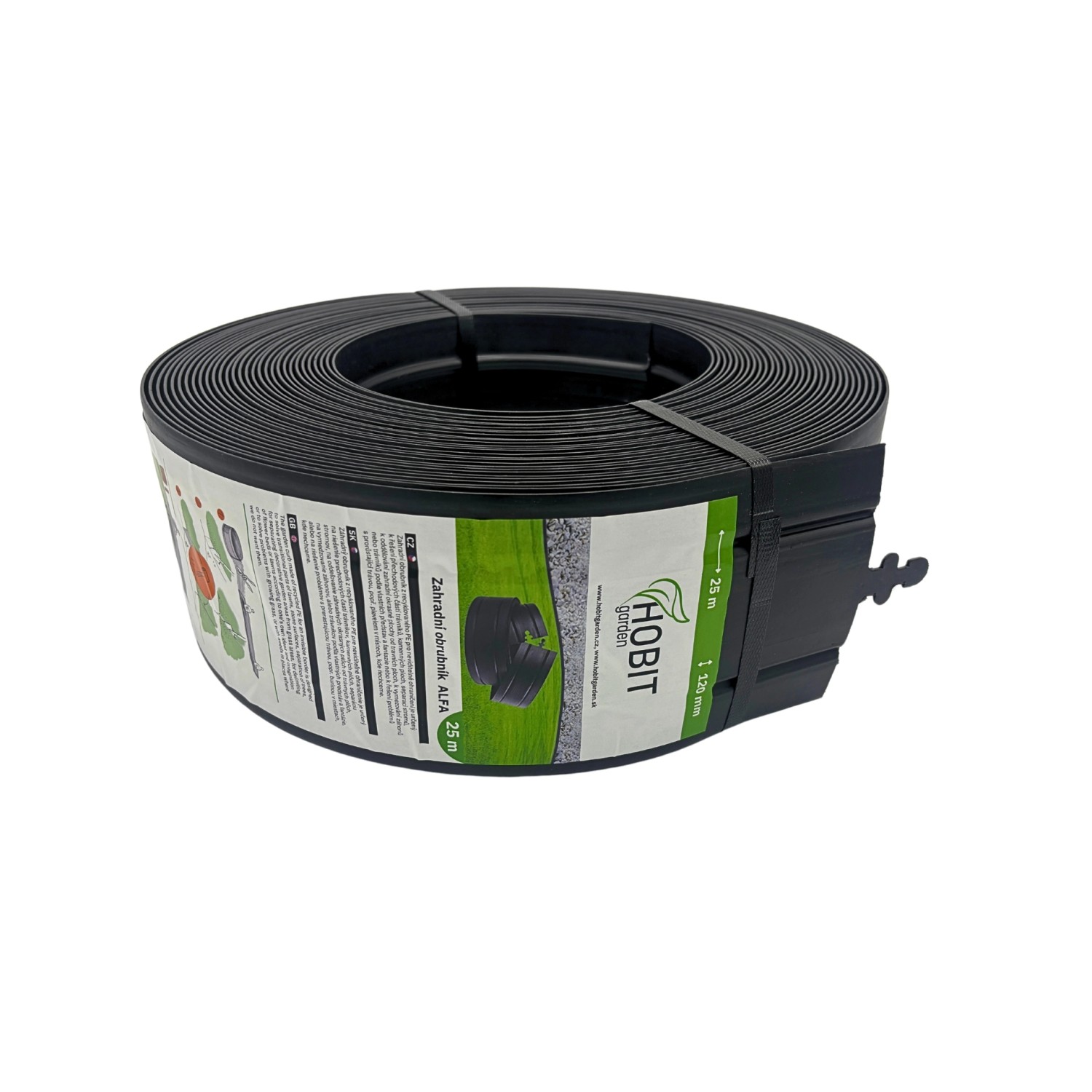 HOBIT garden Zahradní obrubník ALFA 12 cm x 25 m