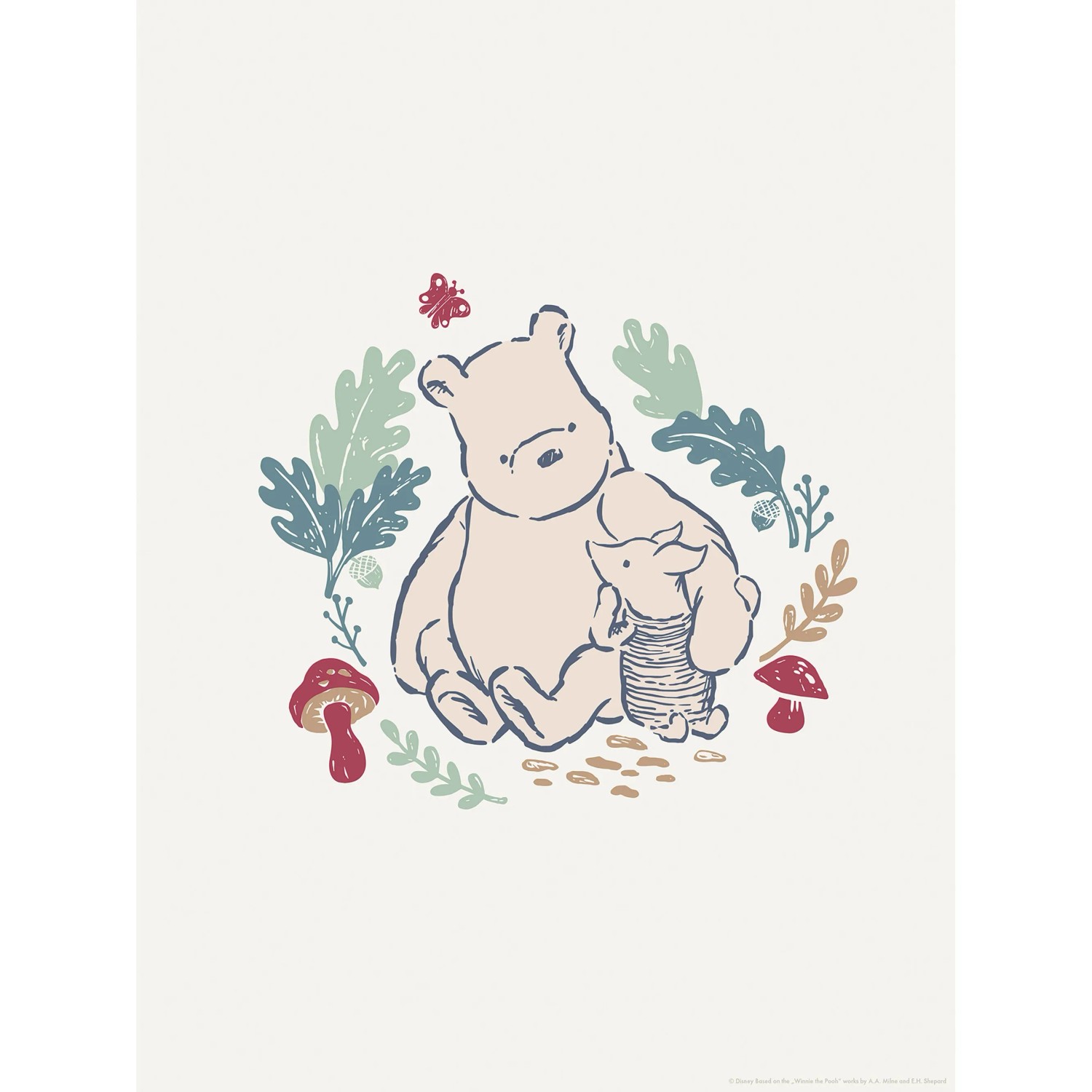 Komar Plakát Disney Winnie the Pooh Taking Care 30 x 40 cm