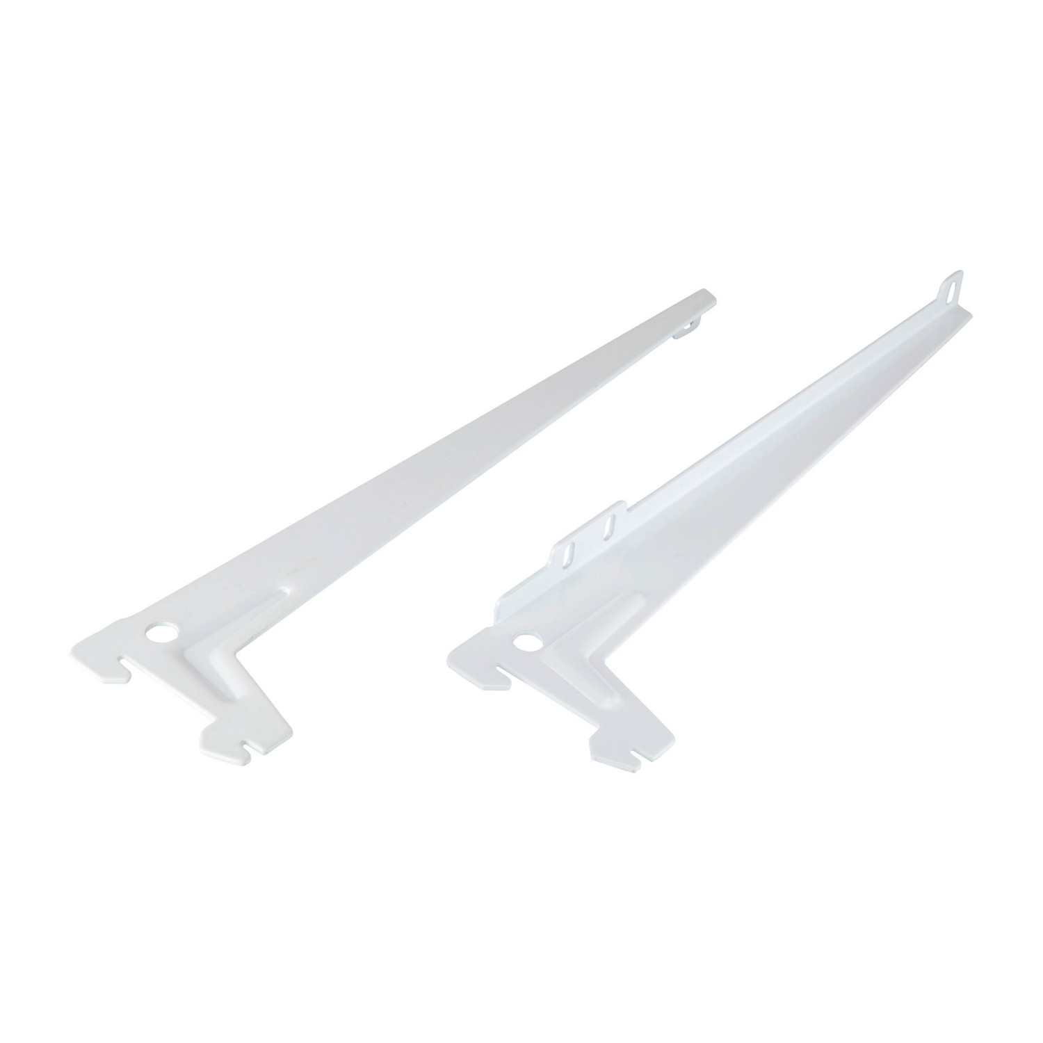 Úhlový nosník s jedním otvorem bílý 28 cm, 1 pár