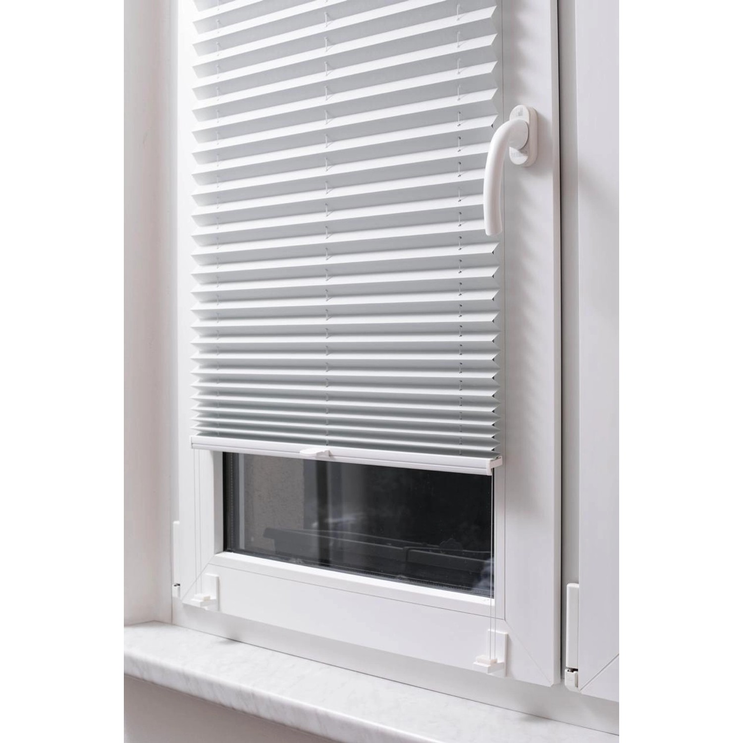 STUZA Plisé roleta EasyFix, bílá, 115 x 200 cm