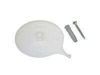 Gardinia Stropní držák pro třídrážkovou záclonovou kolejničku, bílý, balení 2 ks