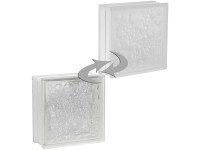 Fuchs Design Luxfera Savona lesklá/mléčné sklo, bílá, 19 x 19 x 8 cm