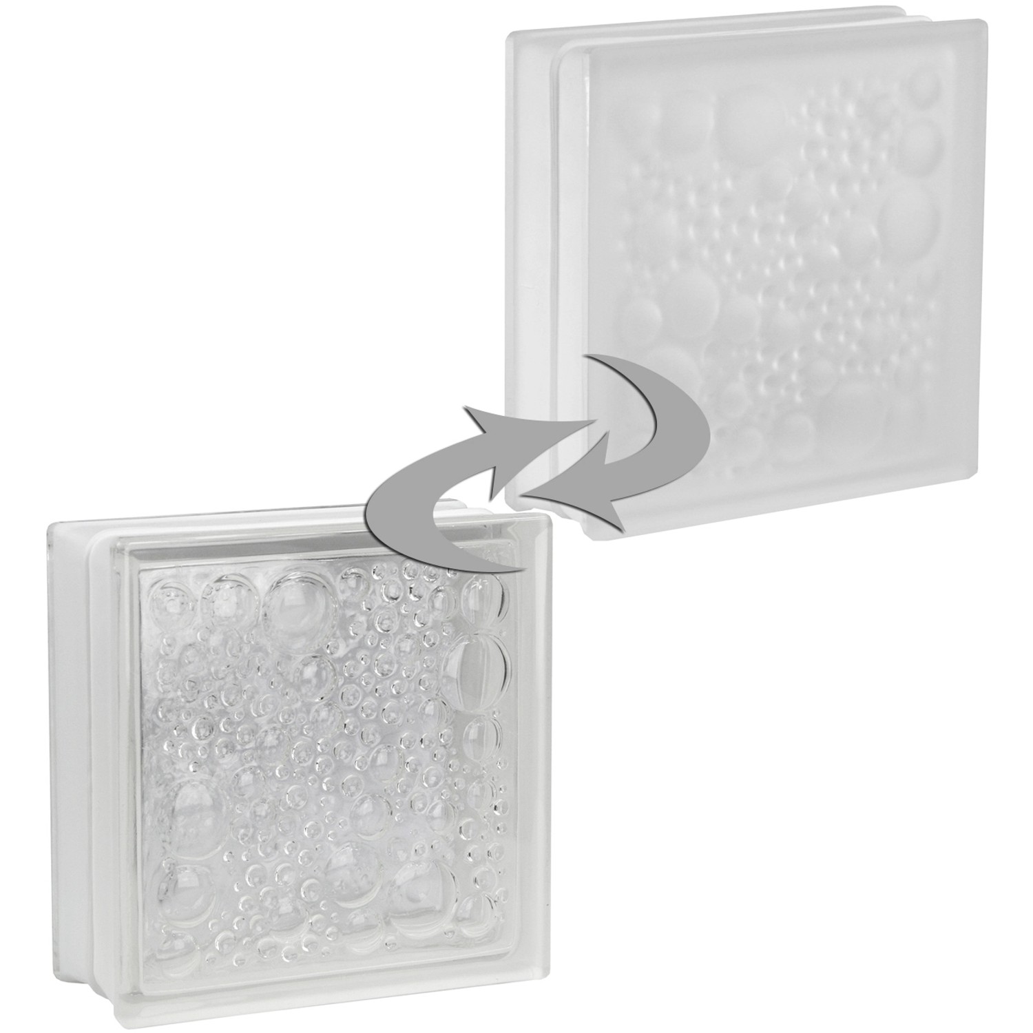 Fuchs Design Luxfera Savona lesklá/mléčné sklo, bílá, 19 x 19 x 8 cm