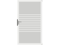 GroJa Ambiente Branka s hlin rámem, úzké pruhy 100 x 180 x 4 cm DIN: pravá