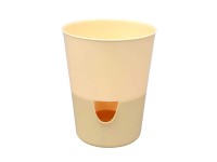 Plastia Samozavlažovací květináč Rosmarin, žlutá/tm. žlutá, pr. 11 cm