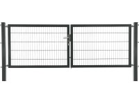 Floraworld Dvoukřídlá brána Premium s cylindrickou vl. pozinkovaná 80 x 300 cm