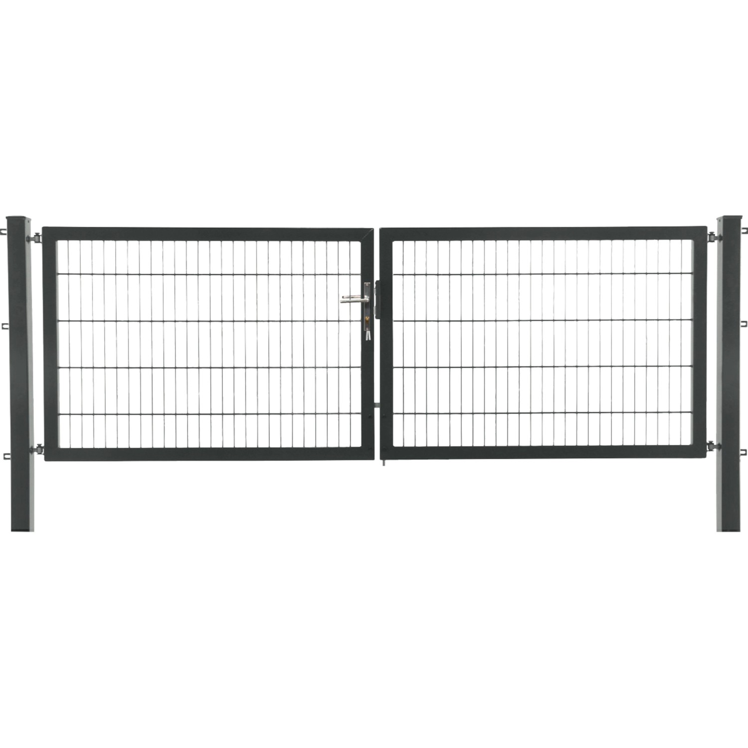 Floraworld Dvoukřídlá brána Premium s cylindrickou vl. pozinkovaná 120 x 300 cm