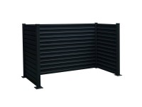 Floraworld Ocelová zástěna pro 3 popelnice MS3, antracit, 210 x 100 x 122 cm