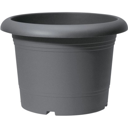 Formwerk Květináč s rezervoárem na vodu Oliver, metalická šedá, pr. 40 cm