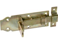 Dveřní zástrčka, žlutě pozinkovaná, 120 mm x 50 mm
