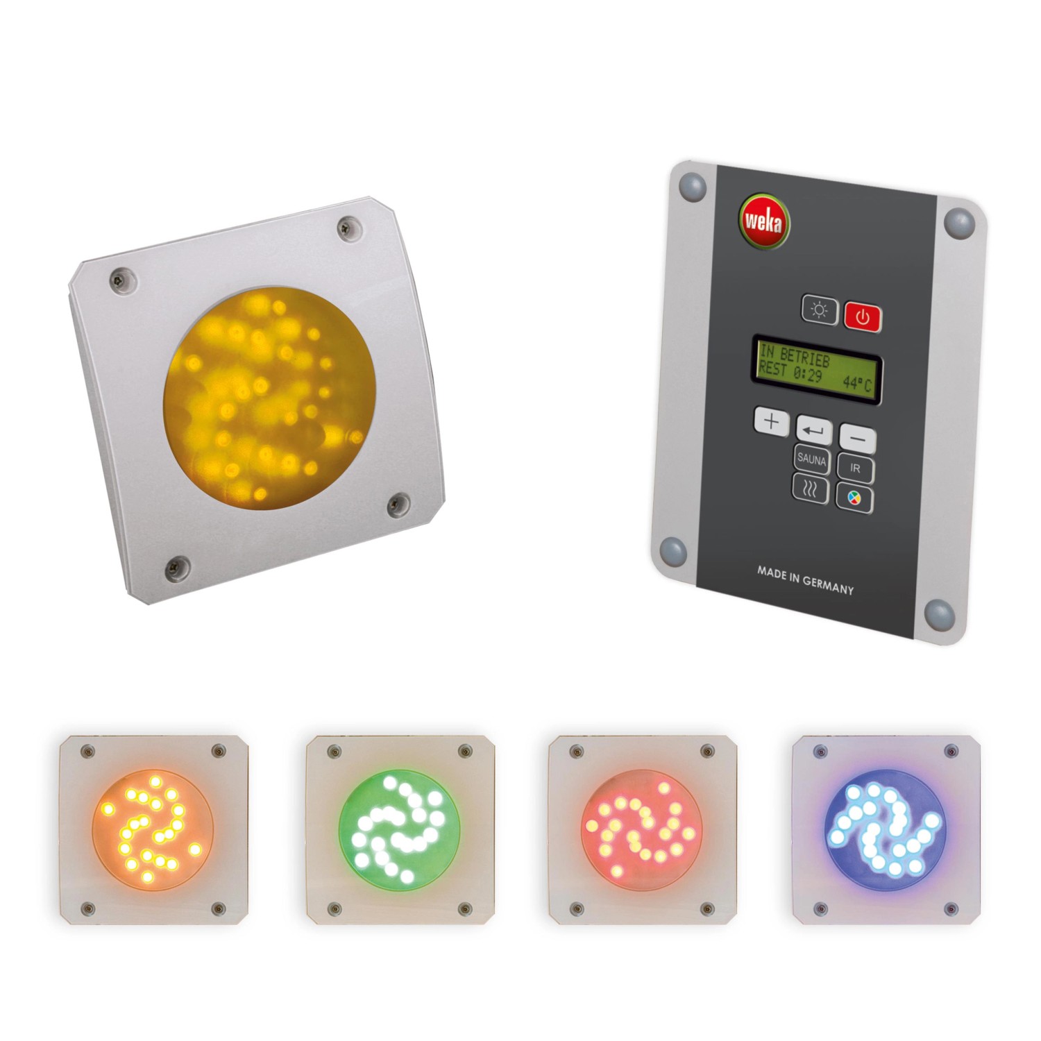 Weka Barevné osvětlení do sauny Set B - s řídicím modulem a ovládacím panelem