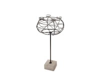 DRAGIMEX Svícen se 4 držáky na svíčku dřevo/kov pr. 39 x 80 cm, 1 ks