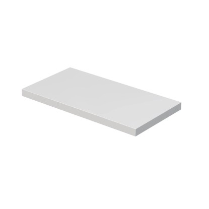 INTEDOOR Umyvadlová deska BEE bez výřezu, š. 90 cm, bílá lesk