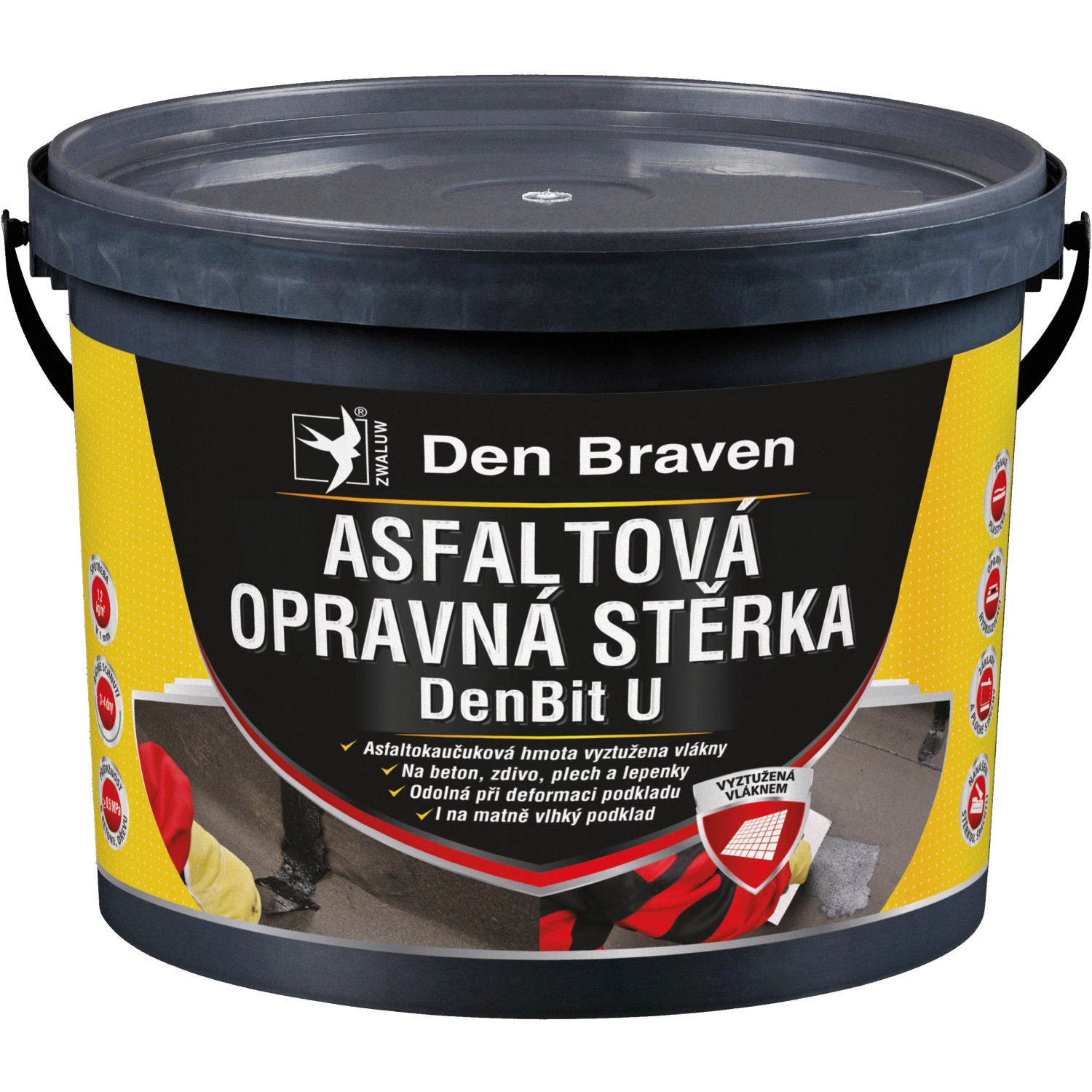 Den Braven Asfaltová opravná stěrka DenBit U 10 kg