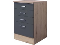 Flex-Well Kuchyňská skříňka Morena spodní, zásuvky, 50 x 85 x 57,1 cm
