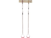 SwingKing Gymnastické kruhy z kovu s lanem