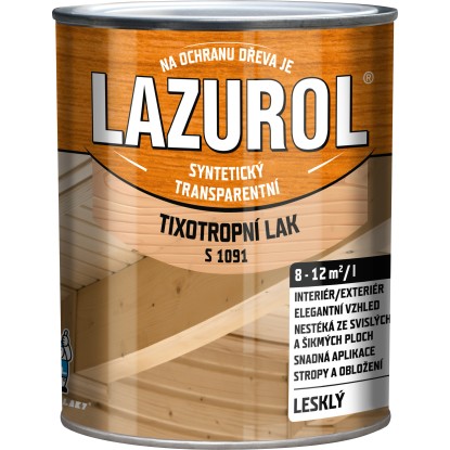 Lazurol Tixotropní lak S1091 bezbarvý matný 750 ml
