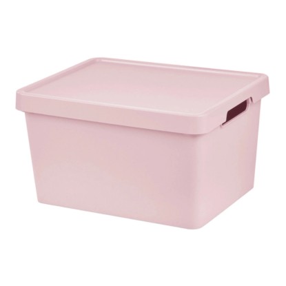 Tontarelli Úložný box s víkem MAYA růžový 16,2 l