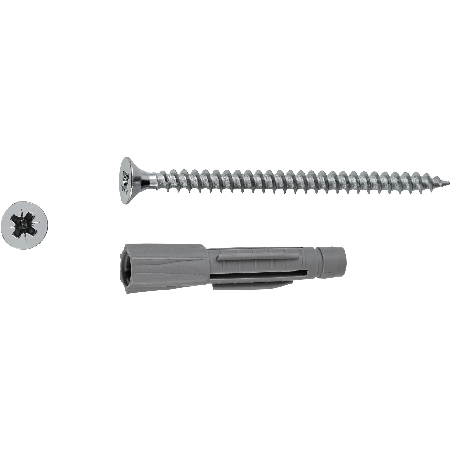 LUX Sada univerzálních hmoždinek 8 mm x 45 mm se šrouby, 6 ks