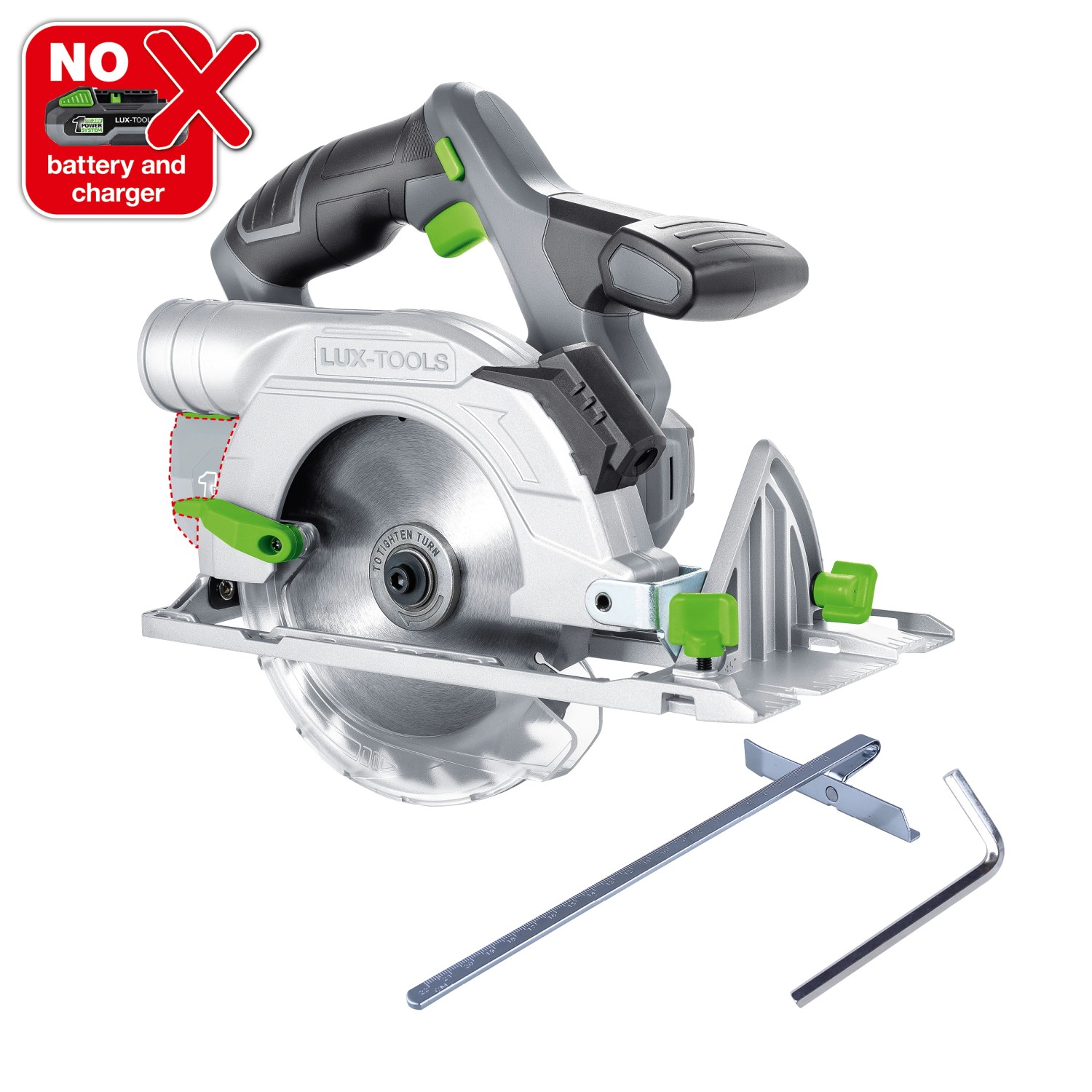 LUX-TOOLS 1 PowerSystem Aku ruční kotoučová pila A-KS-20/150 Solo