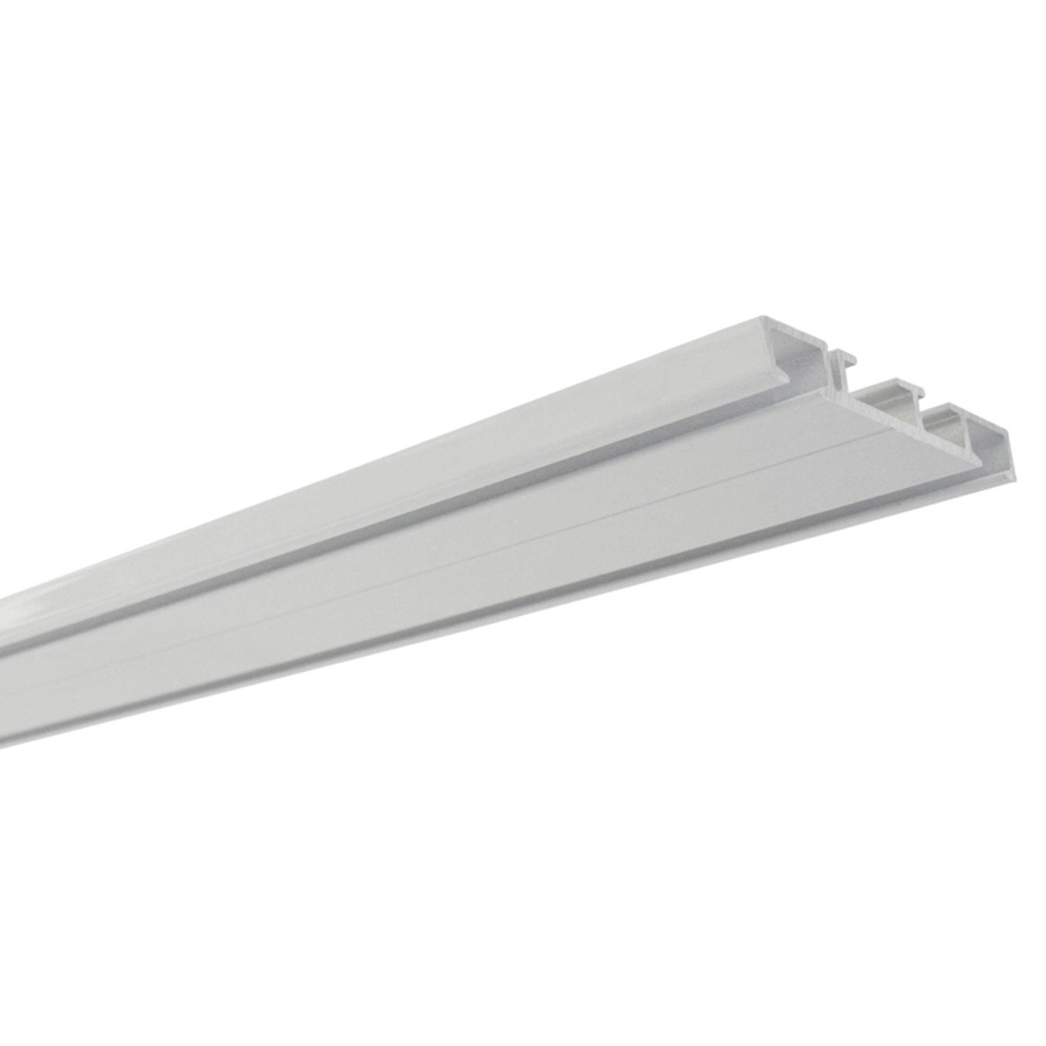 Gardinia Hliníková záclonová kolejnička, dvoudrážková, bílá, 250 cm