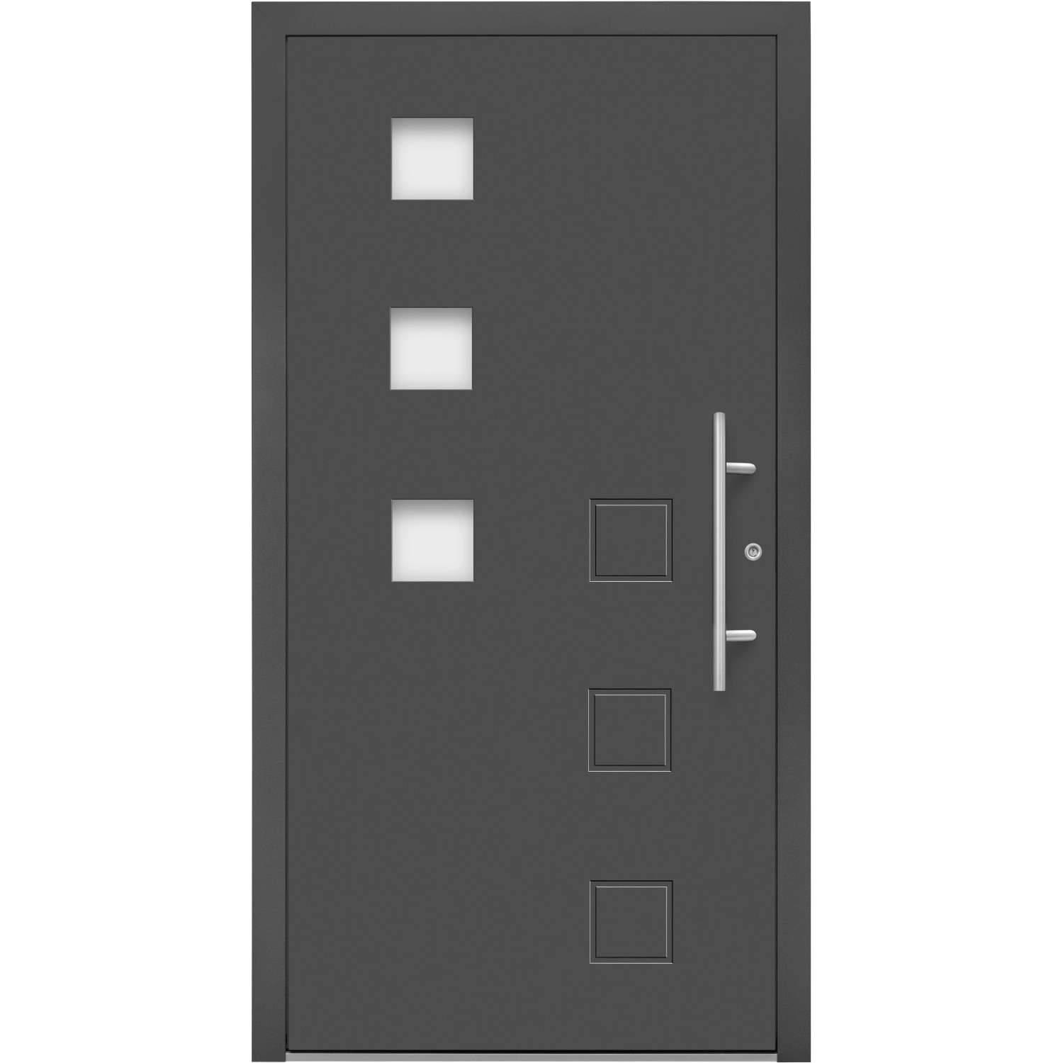 Splendoor Hliníkové vchodové dveře Moderno M510/P, antracitová metalíza, 110 P