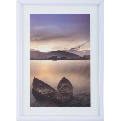 Bondecor Fotorámeček plastový FAST bílý 40 x 50 cm