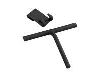 Wenko Koupelnová stěrka Mola Schwarz, nerezová ocel/silikon, 21 x 24,5 x 4 cm