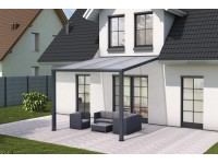 Gutta Pergola Terrassendach Pro antracit/bílý pruh.polykarbonát 3,094 x 3,06 cm