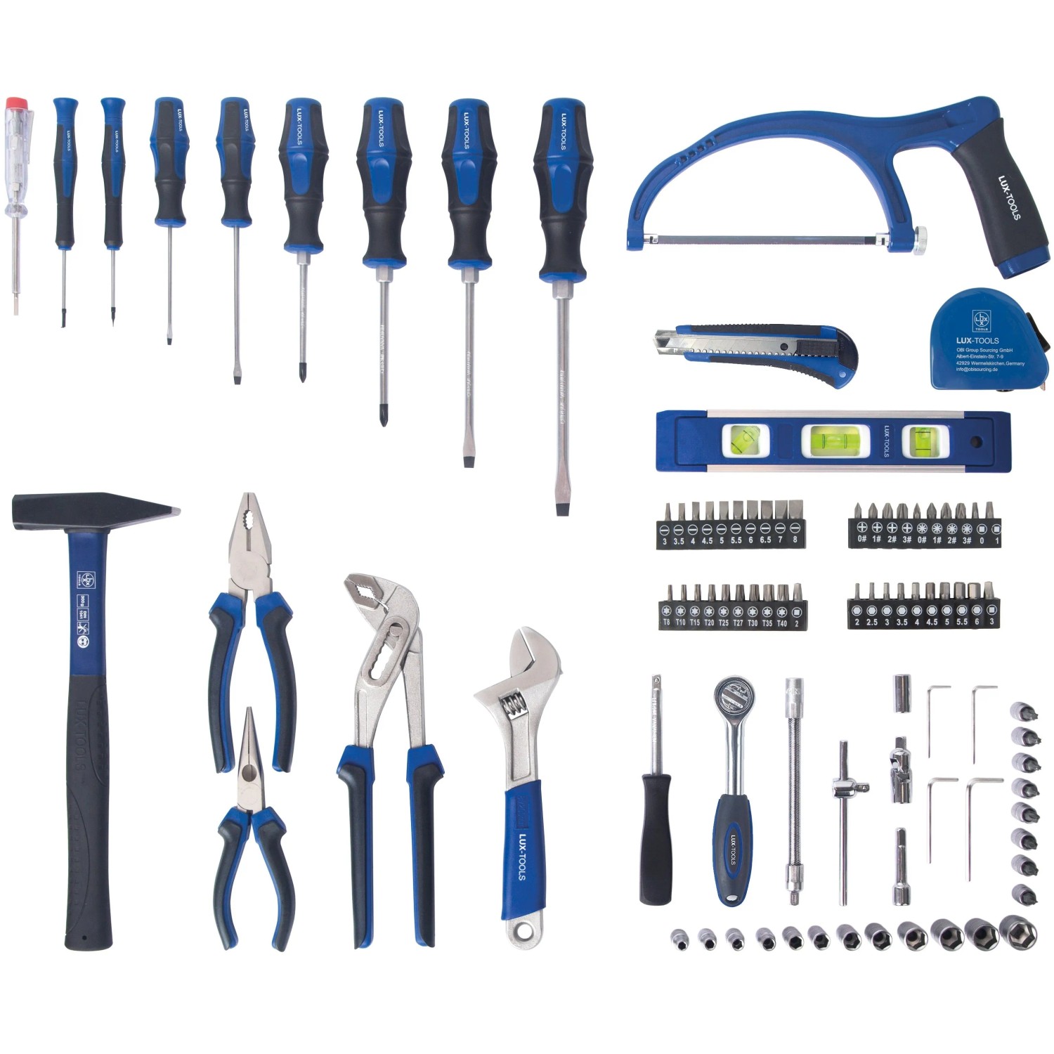 LUX-TOOLS Sada ručního nářadí v kufříku WZK-89 A, 89dílná
