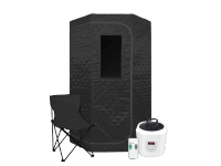 SANOTECHNIK Přenosná parní sauna KPS90 černá max. 60 °C/1600 W, 90 x 90 x 190 cm