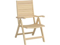 OBI Polohovatelná zahradní židle Canston akátové dřevo 82-106 x 60 x 75-101 cm