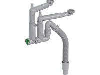 Prevex Dřezový sifon Smartloc pro 2 vaničky, 1 1/2