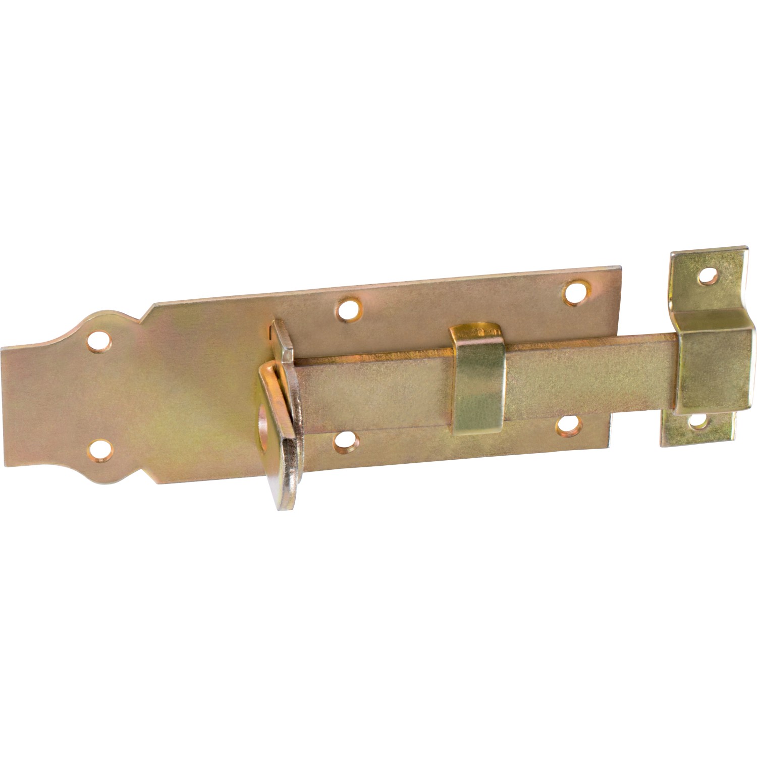 Dveřní zástrčka, žlutě pozinkovaná, 160 mm x 55 mm