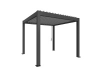 Biohort Pergola 3 x 3 tmavě šedá/stříbrná 312 x 312 cm