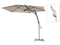 Závěsný slunečník béžový, 245 x 380 cm