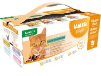 IAMS Multipack Delights Adult s mořským a suchozemským masem v omáčce 48x 85 g