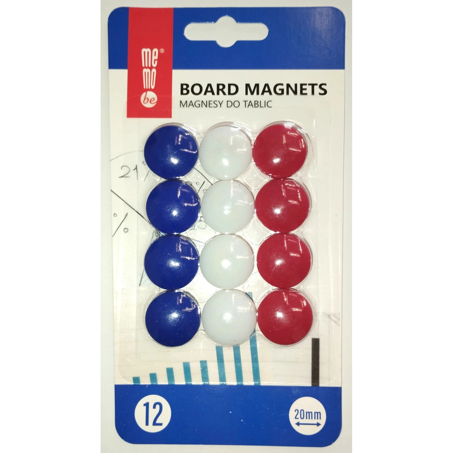 Bondecor Sada magnetů na tabuli, 12 ks