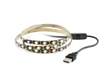 FK technics USB LED pásek TV/PC se spínačem, 4 W, 220 lm, 6000 K, 1 m