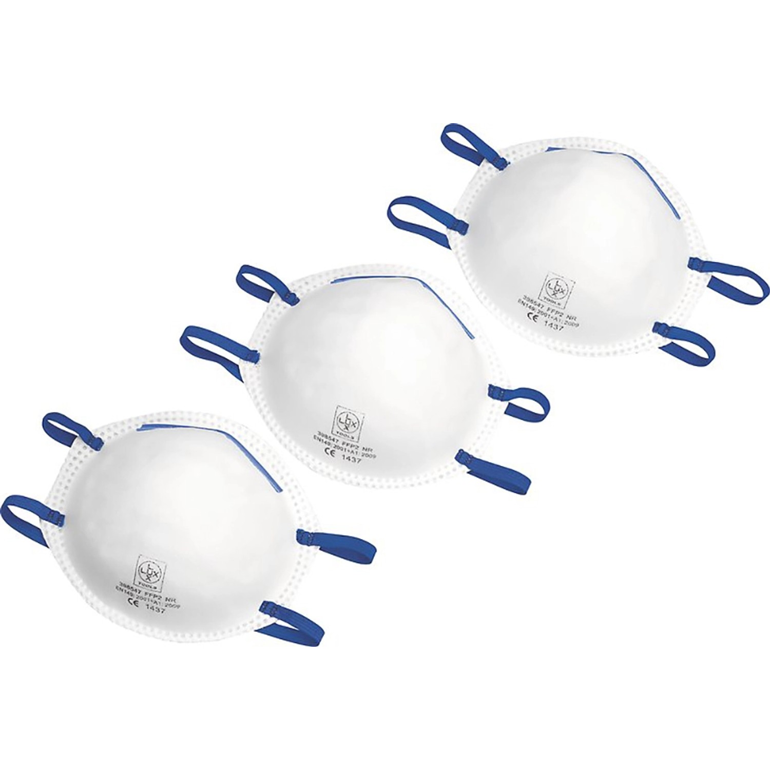 LUX-TOOLS Respirátor FFP2, 3 ks