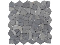 Euro Stone Kamenná mozaika Poly Graphite 30,5 x 30,5 cm