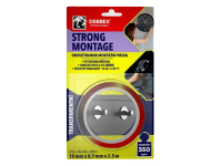 Den Braven Oboustranná montážní páska STRONG MONTAGE transparentní 19 mm x 2,5 m