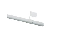 Gardinia Vzpěrná tyčka Press&Go s válečky, bílá, 30 - 50 cm