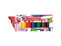 Anděl Přerov Hobby sada akrylových lesklých barev 7 x 15 g, 2 x šablona