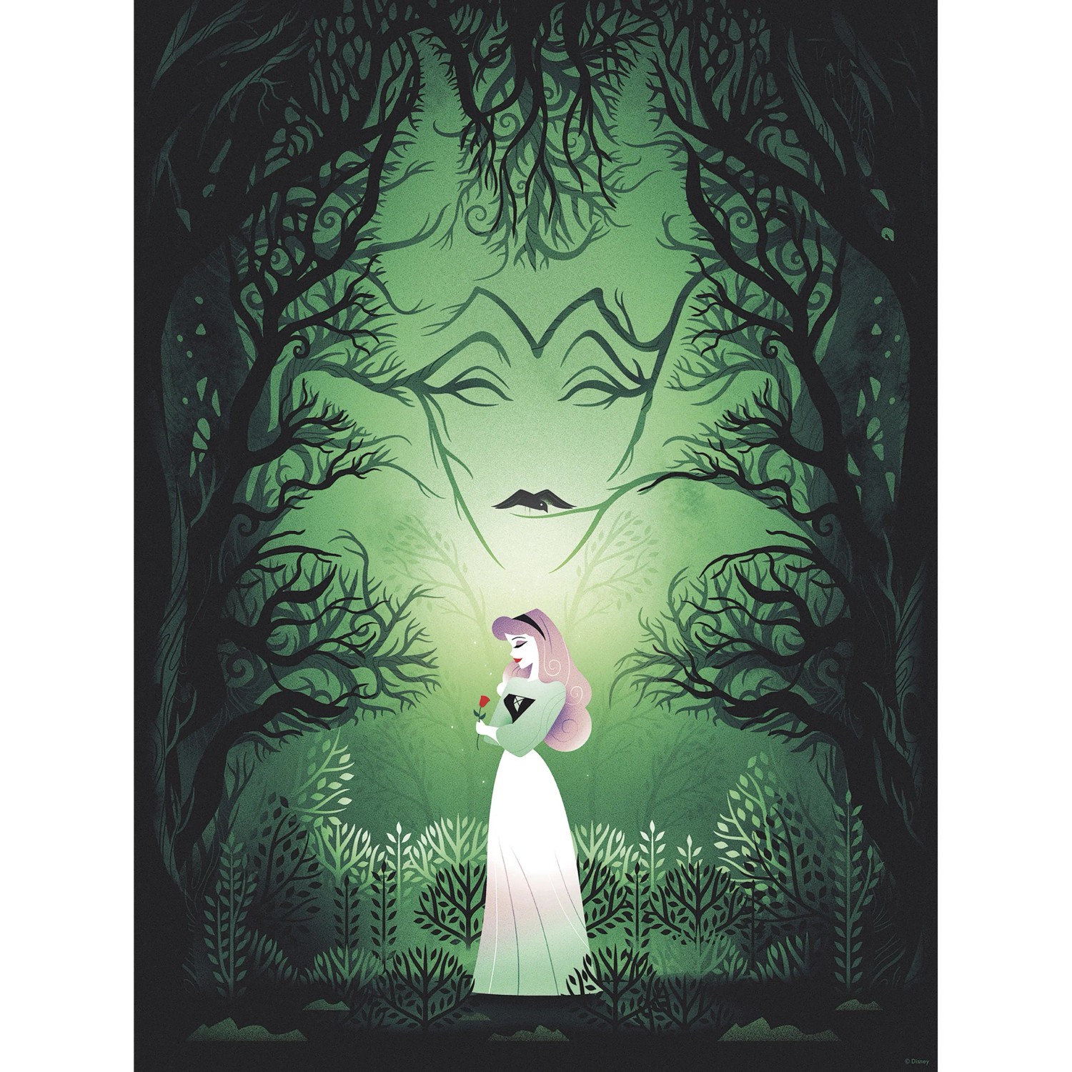 Komar Plakát Disney Sleeping Beauty Aurora Maleficent 30 x 40 cm
