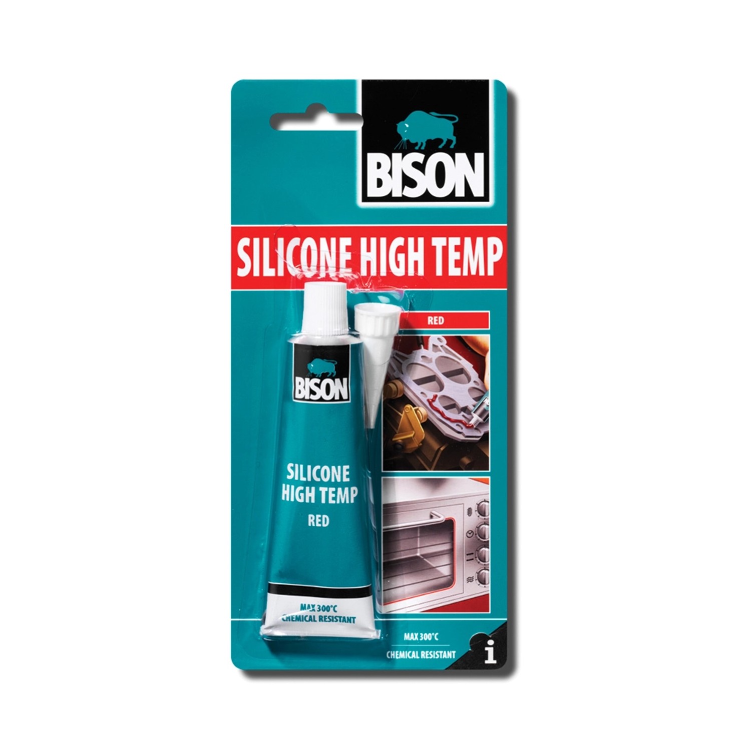 BISON Silikon SILICONE HIGHT TEMP RED 60 ml