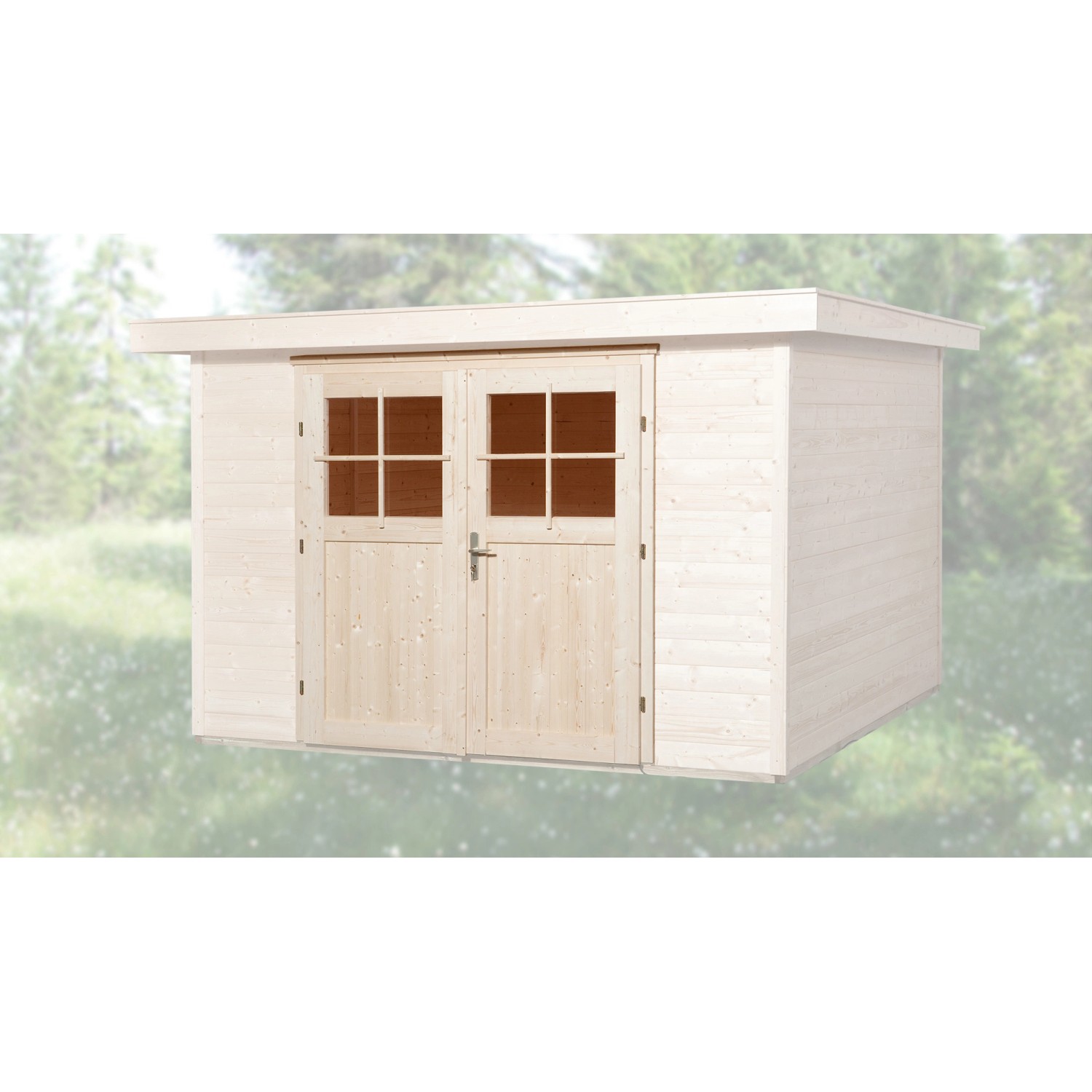 Weka Dvoukřídlé dveře pro zahradní domek s tl. stěn 21/28 mm, 182 x 182 cm