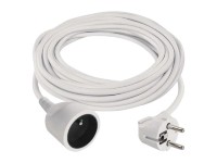 EMOS Prodlužovací kabel bílý s 1 zásuvkou/zástrčkou, max. 10 A/2300 W, 10 m