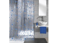 Kleine Wolke Sprchový závěs Bubble námořnická modrá, 180 x 200 cm