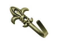 Gardinia Okrasný háček model Lilie brynýrovaná mosaz 5,5 cm, 2 ks Gardinia Okrasný háček model Lilie brynýrovaná mosaz 5,5 cm, 2 ks